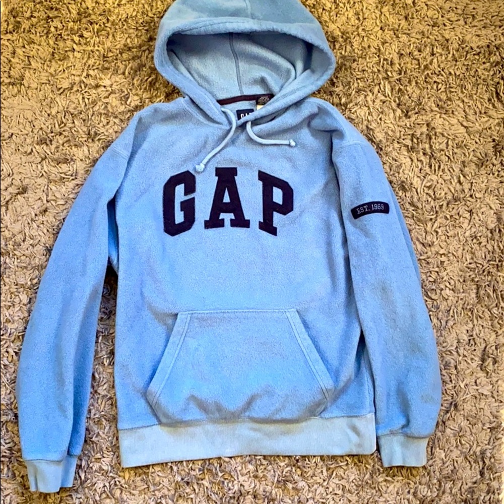 GAP Fleece Hoodie periwinkle blue. S
